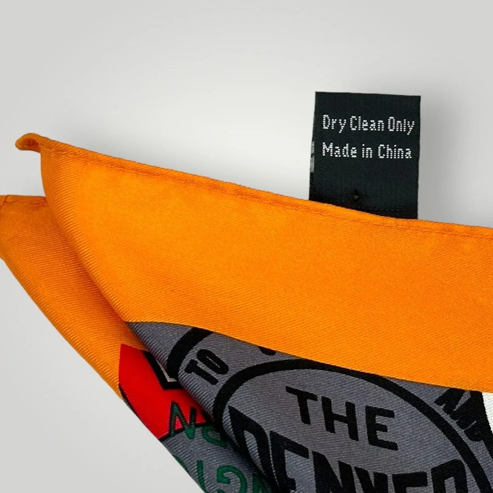 Silk Scarf Railroad Logos 30